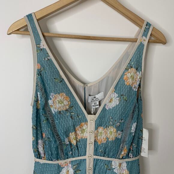 We Are Kindred Mia Maxi Dress Blue Teal Posey Womens 2 New with tags - Picture 5 of 16